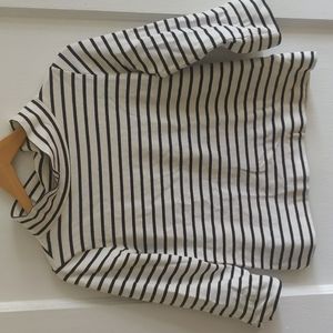 Breton stripe 3/4 sleeve t-shirt
